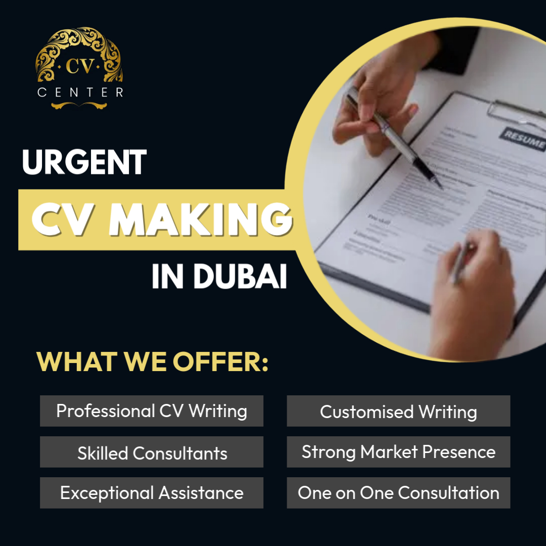 Urgent CV Making in Dubai